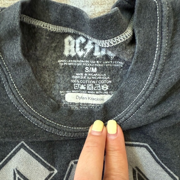 AC/DC Charcoal Sweatshirt - Picture 4 of 5